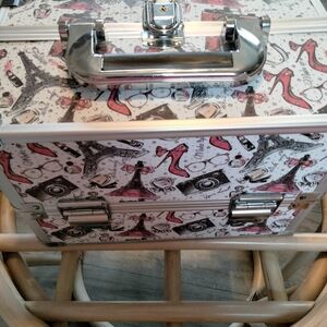 Chic Parisian Print Makeup Case Fashion Paris Fun